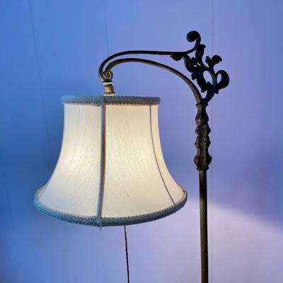 Vintage Wrought Iron Floor Lamp