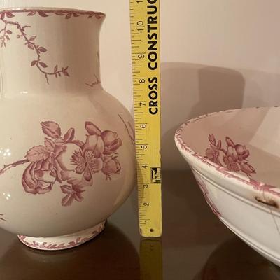 Vintage Chamber Bowl and Water Jug