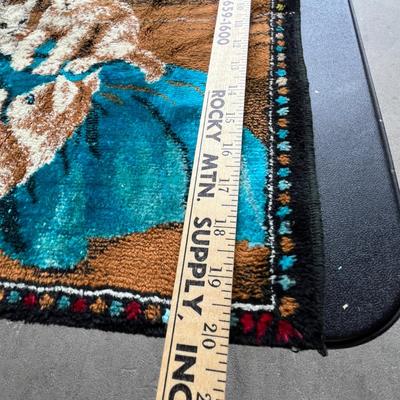 Lot 181 Vintage Cat tapestry rug