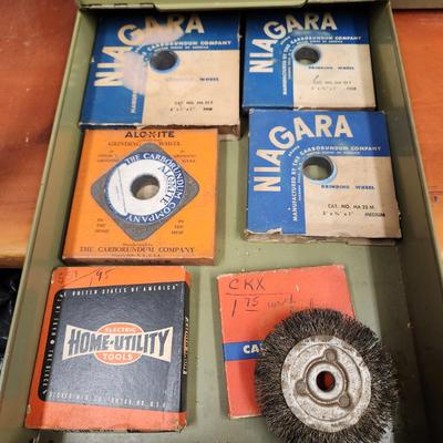 12 Drawer Metal Industrial Hardware Storage Cabinet includes vintage content