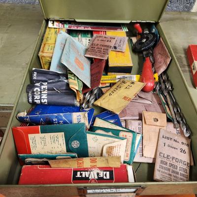 12 Drawer Metal Industrial Hardware Storage Cabinet includes vintage content