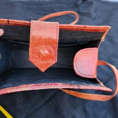 Two Ceramic Purse Jar and Leather Purse lot
