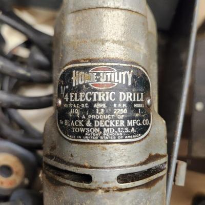 Vintage Home Utility Black & Decker Electric Drill Towson Md.