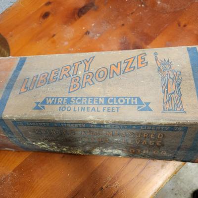 Roll of Liberty Bronze Wire Screen Mesh Cloth 32" wide