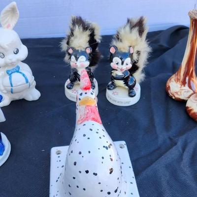 Ceramic Lot, including UCAGCO Skunks