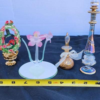 Hand blown glass lot