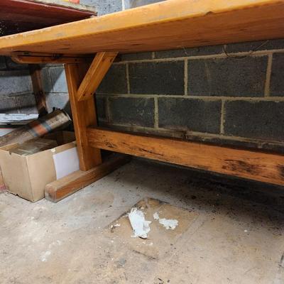 Sturdy Solid wood Work Table 71x30x30 1.75" thick top