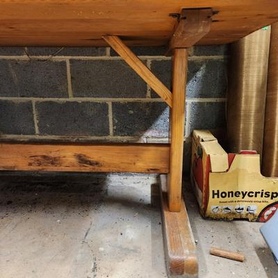 Sturdy Solid wood Work Table 71x30x30 1.75" thick top