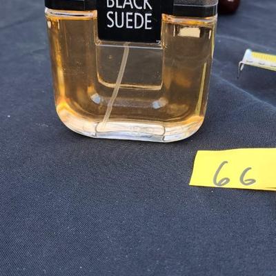 Three Vintage Avon bottle, Black Suede