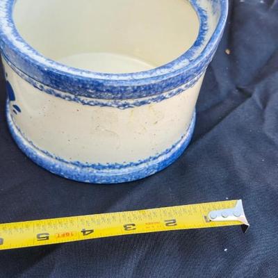 Large Vintage Ceramic pitcher and Wall Crock/Hanging Salt Crock/Decor