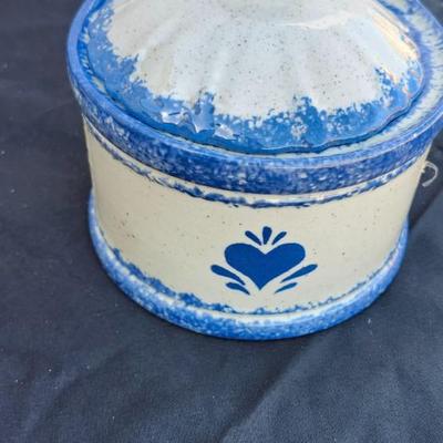 Large Vintage Ceramic pitcher and Wall Crock/Hanging Salt Crock/Decor