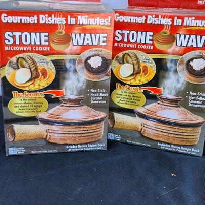 two Stone Wave Microwave Cooker, Metal Film Tin Canister