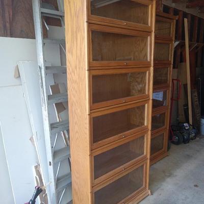 Oak bookcase.