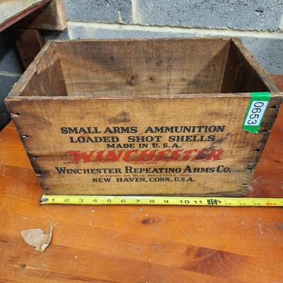 Winchester Arms Wooden Ammo Box Crate Staynless Ranger