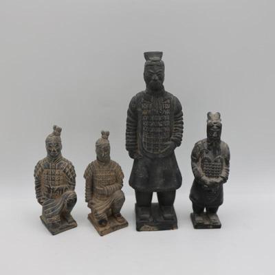 Chinese Imperial Terracotta Soldier Figurines - Set of 4