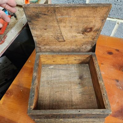 2 Remington Arms Co. Red Top Air Rifle Shot Wooden Ammo Crate Boxes