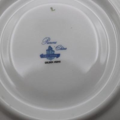 Princess China "Golden Peony" (12) Piece Set