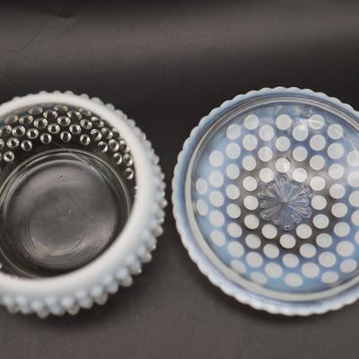 Vintage Hobnail Glass Lot 2