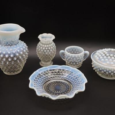 Vintage Hobnail Glass Lot 2