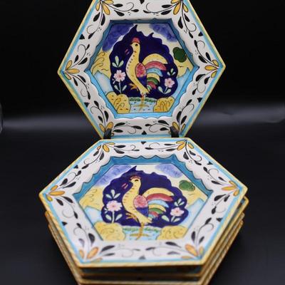 Set of (4) - Abigails Rooster Decorative Plates (4)