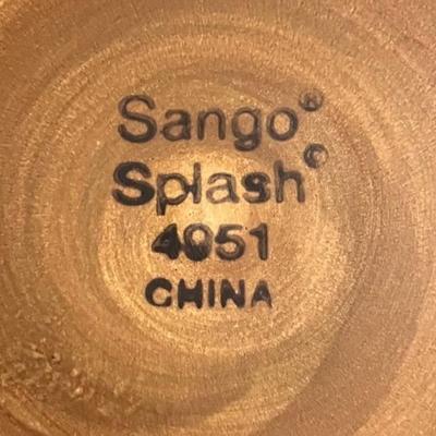 Lot of 11 Spango Splash Stoneware Plates