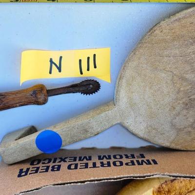 Vintage wooden Kitchen lot including coffee grinder