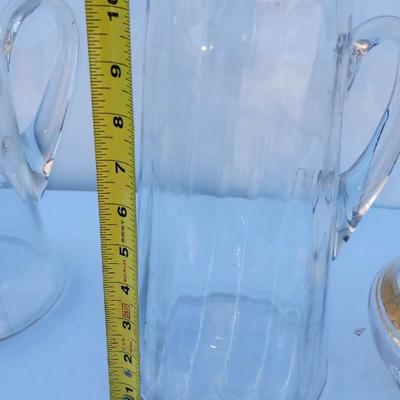 Vintage glass pitchers Lot