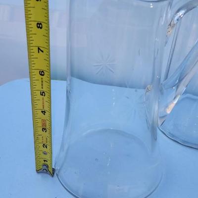 Vintage glass pitchers Lot