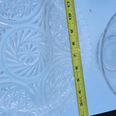 Glass and metal serving and sign lot
