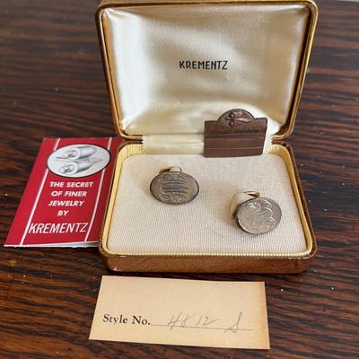 Vintage Krementz 14k Rolled Gold Cufflinks