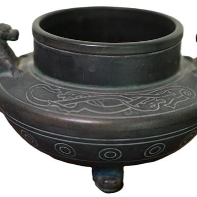 NORSE POTTERY TRI POD BOWL