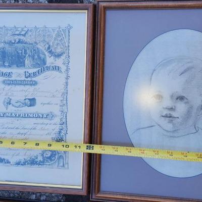 Frames and arts including homestead deed