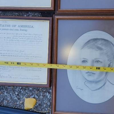 Frames and arts including homestead deed