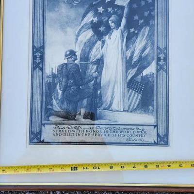 Three framed artwork