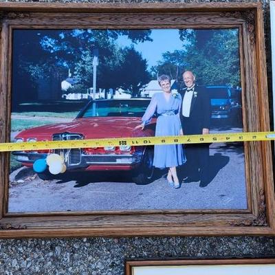 Three framed artwork