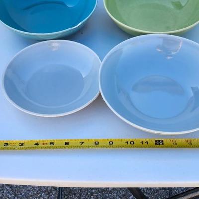 4 Vintage Onion Soup Milk glass Bowls and serving Bowls
