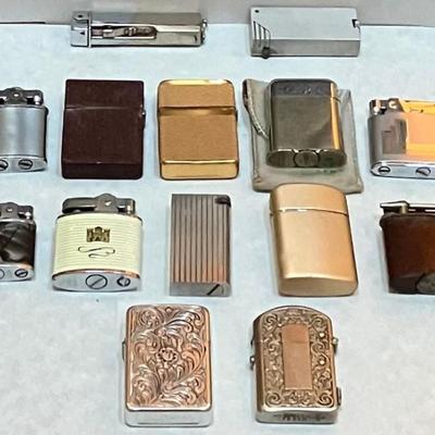 Lot Of 14 Vintage Lighters