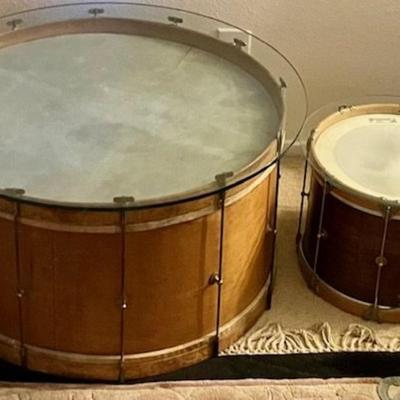 Drum Coffee Table And End table