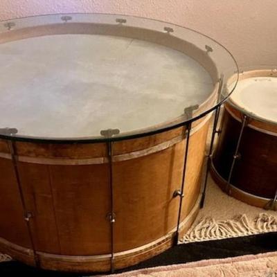 Drum Coffee Table And End table