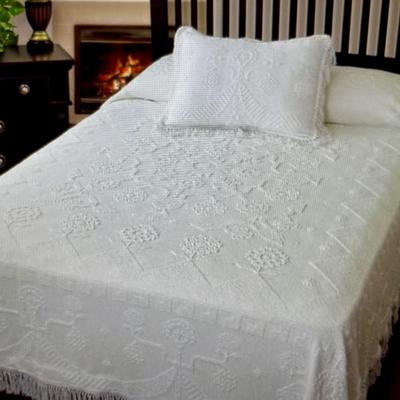 Full Size Bates Terry Cotton Hobnail Bedspread - George Washington's Choice