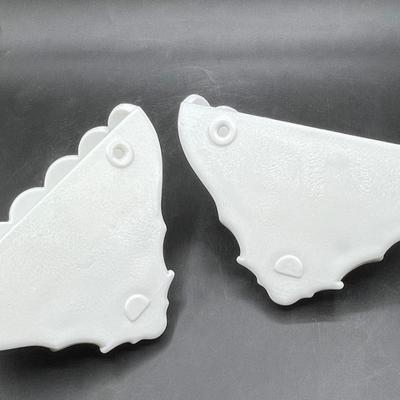 Pair of Westmoreland Wall Sconces Milk Glass with grape bunch decorations