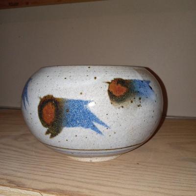 Artist signed native American pottery etc