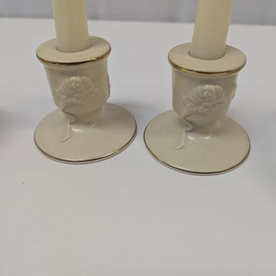 Lenox Candle Holders & Bowl