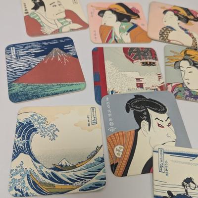 Japanese Ukiyoe Coasters