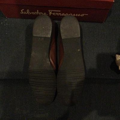 Salvatore Feragamo lady’s shoes size 7 AAAA brown