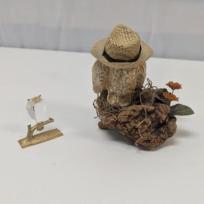 Crystal Owl & Wood Owl