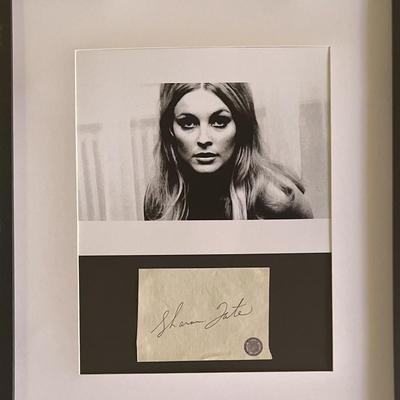Sharon Tate original signature collage 