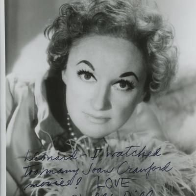 Phyllis Diller signed photo