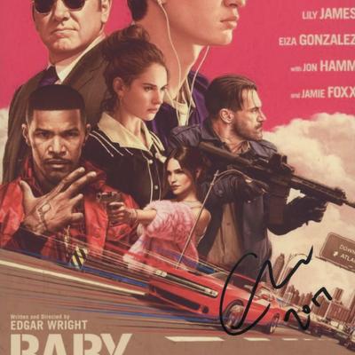 Baby Driver signed movie photo 