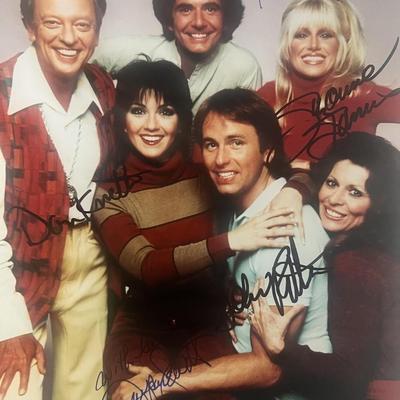 Three's Company signed photo